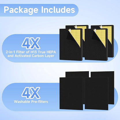 4 Packs KJ190L Pet Care Replacement Filter Compatible - Image 6