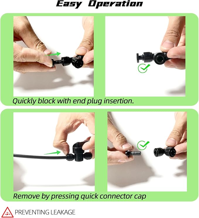 30 Pack 1/4" End Plugs for Quick Connect 1/4" Drip Irrigation Tee Connectors - Image 3