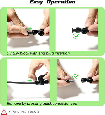 30 Pack 1/4" End Plugs for Quick Connect 1/4" Drip Irrigation Tee Connectors - Image 3