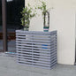 Wood Air Conditioner Fence Screen by Unknown