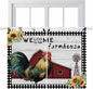 Farmhouse Rooster Bedroom Curtains 63 Inch Length, Window Curtains Tab Top by Unknown