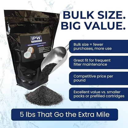 5 Lbs Bulk Water Filter/Air Filter Refill Coconut Shell Granular Activated - Image 5