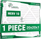 20x20x1 ECO POWER Air Filter MERV 10, Pleated HVAC AC Furnace Air Filters by Unknown