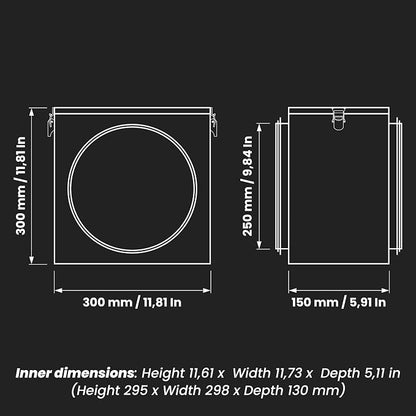 Repa Market 10" Duct Air Filter Box – Galvanized Steel Inline Dryer Filter - Image 2