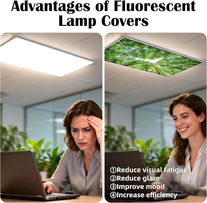 4 Pcs Fluorescent Light Covers - Image 5