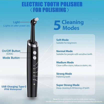 Dental Tools, Electric Tooth Polisher & Manual Teeth Cleaning Kit - Image 4