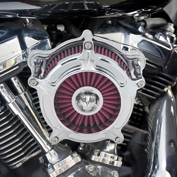 HDBUBALUS Motorcycle CNC Spike Air Cleaner Air Filter Intake System Filter - Image 2