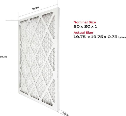 True Blue 20x20x1 MERV 11 Allergen Air Filter | Electrostatic Pleated HVAC - Image 2