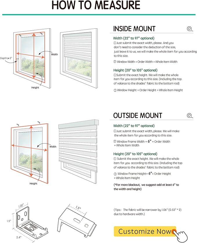 Yoolax Motorized Zebra Blinds Compatible with Alexa, Smart Room Darkening Shades with Privacy Light Control, Electric Horizontal Window Blind Customized Size for Home Office (Wool Brown)