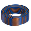 HiFind 14/2 Gauge AWG Car Audio Speaker Wire Cable 20 Ft, Professional Shielded OFC Zipper Wire, Transparent Soft PVC for Automotive Stereo HiFi Home Theater System, Subwoofer, Blue+ Brown