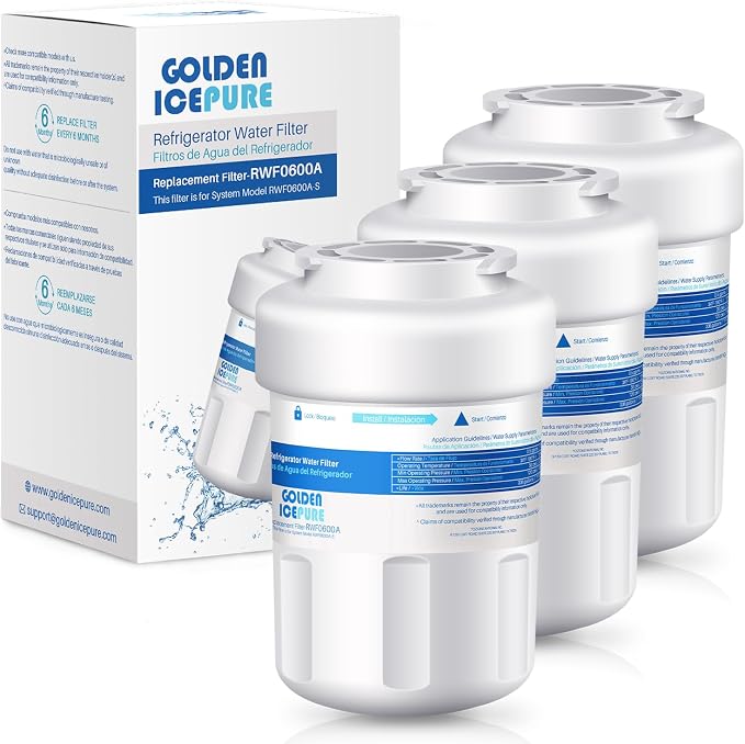 GOLDEN ICEPURE RWF0600A Refrigerator Water Filter Replacement by GOLDENICEPURE