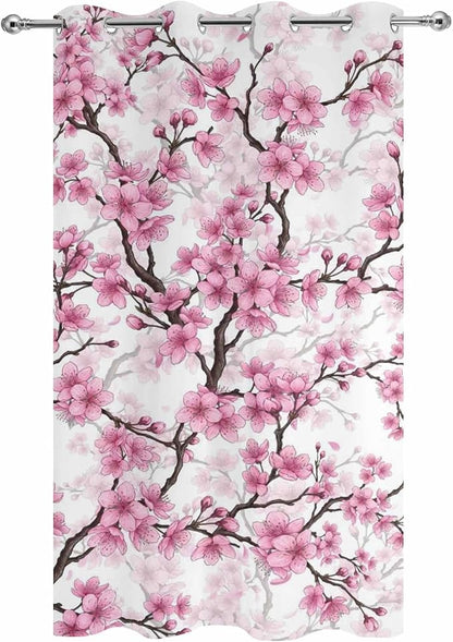 Cherry Flowers Outdoor Curtains - Image 9