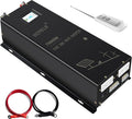 WZRELB 7000W 24V Pure Sine Wave Inverter,24 Volt DC to AC 120V 240V Split Phase Power Inverter,2*AC Hardwire Terminal,14KW Surge,High Efficiency up to 91.6%,Wireless Remote