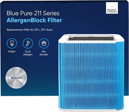 BLUEAIR Blue Pure 211+ Series AllergenBlock Filter, Genuine Replacement by BlueairInc
