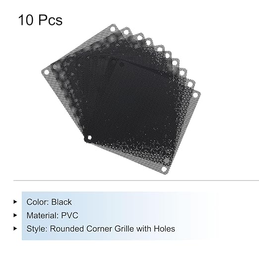 MECCANIXITY 10PCS PC Dust Filter, 90mmx90mm PVC Computer Case Cooler Dustproof - Image 3