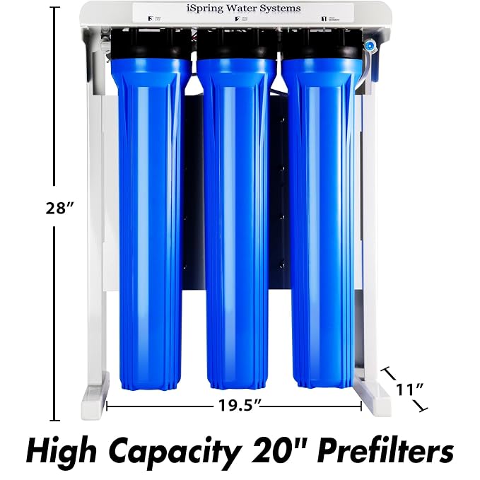 iSpring RCB3P Tankless Reverse Osmosis Filtration System, 300 GPD Under Sink RO - Image 4