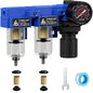1/4" NPT Compressed air Dryer, Air Pressure Regulator Filter Combo, Air by ATINY