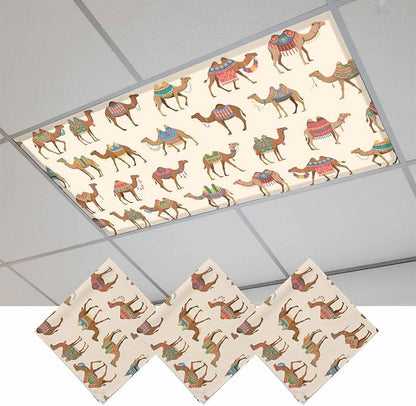 Fluorescent Light Covers for Ceiling Lights Desert Camel Magnetic Light Filters by Home+L6