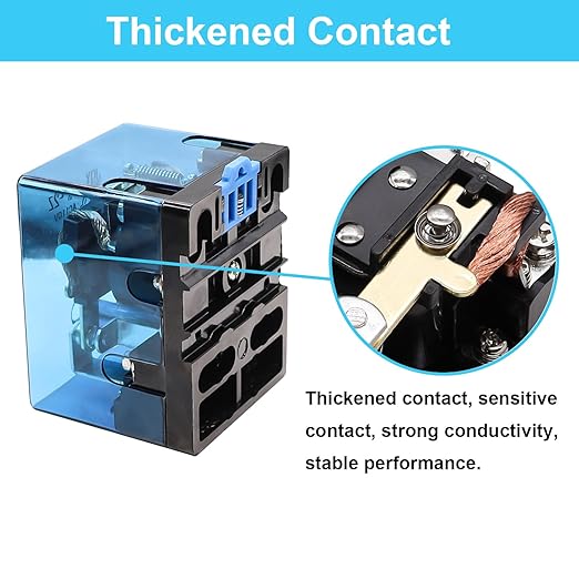 TWTADE/JQX-62F-2Z Coil Voltage AC 24V 80A DPDT Electronmagnetic Relay,High Power Relay (AC 24V)