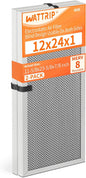 2-Pack 12x24x1 MERV 8 Reusable & Washable Electrostatic Air Filters by BreatheSmartLiveClean