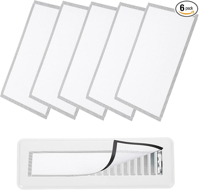 YOKIVE 6 Pcs Magnetic Floor Vent Covers, Floor Register Cover PVC Mesh Air Vent by YOKIVE