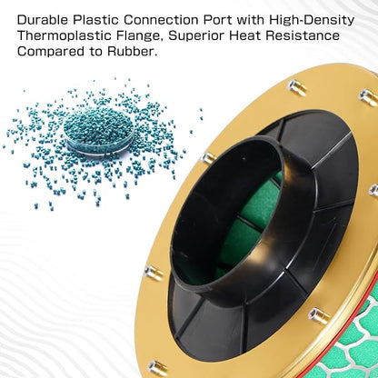 3.15" High Flow Air Intake Mushroom Filter Washable Sponge Honeycomb Mesh Air - Image 4