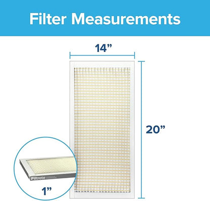 Filtrete 14x20x1 AC Furnace Air Filter MERV 5 MPR 300 Capture Unwanted - Image 2