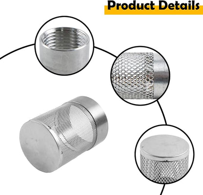 Dia Hose Inlet Suction Strainer Filter, Stainless Steel Water Pump Filter - Image 5