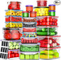 RockBerry 50 Pcs Large Food Storage Containers by RockBerry
