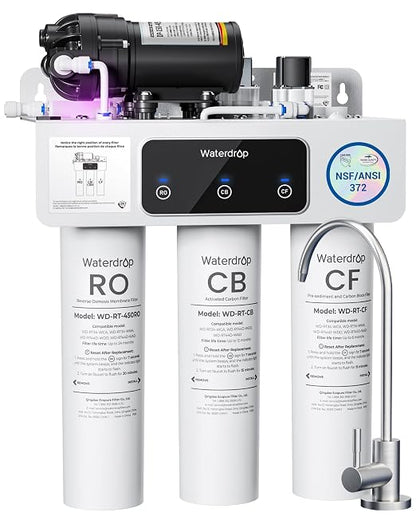 Waterdrop WD-T3-C Reverse Osmosis Water Filter, NSF/ANSI 372 Certified by Waterdrop