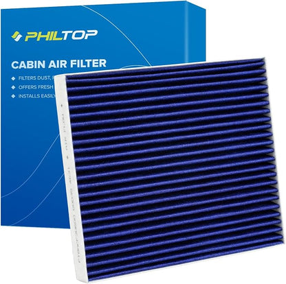 PHILTOP Premium Cabin Air Filter w/Dual Activated Carbon, Compatible by PHILTOP