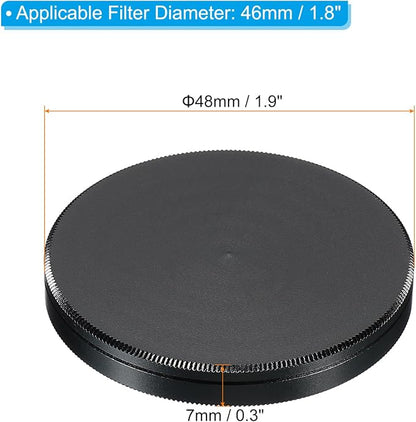 PATIKIL 46mm Lens Cap, 2 Pack Camera Lens Cap Cover Universal Front Metal Lens - Image 2