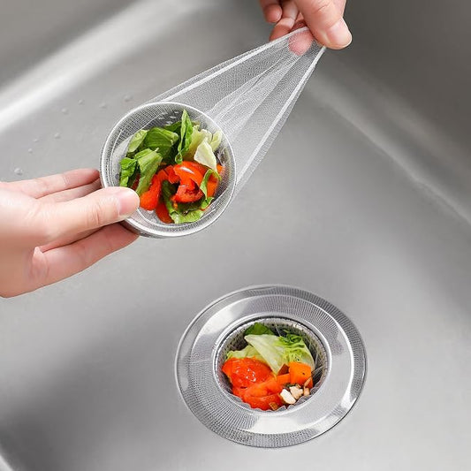 200 Pack Kitchen Sink Strainer Mesh Bag, Anti-Clogging Disposable Sink Drain by MUSLISH