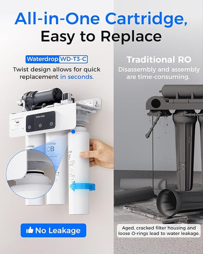 Waterdrop WD-T3-C Reverse Osmosis Water Filter, NSF/ANSI 372 Certified - Image 8
