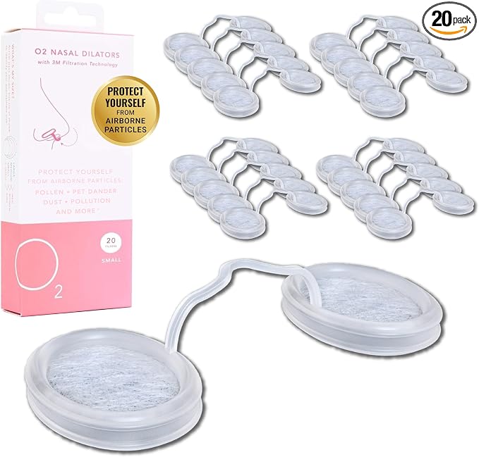O2 Nose Filters with 3M Filtration by O2NasalDilators