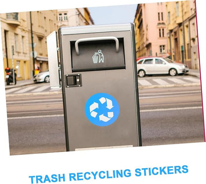 12pcs Waste Sorting Stickers Trash Can Recycling Decals Self-Adhesive Labels - Image 8