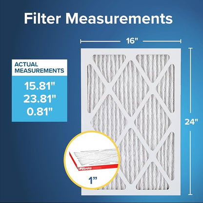 Filtrete 16x24x1 AC Furnace Air Filter, MERV 11, MPR 1000, Micro Allergen - Image 2