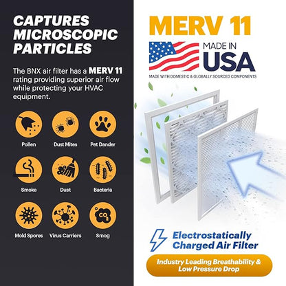 BNX TruFilter 16x25x1 Air Filter MERV 11 - Image 3