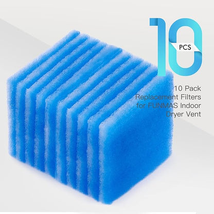 10 Pack Replacement Filters for FUNMAS Indoor Dryer Vent - Image 3