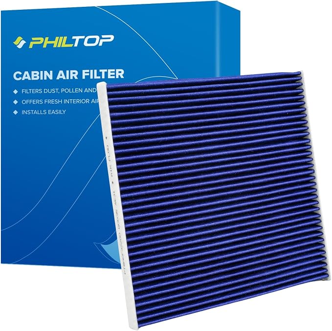 PHILTOP Premium Cabin Air Filter w/Dual Activated Carbon, Compatible by PHILTOP