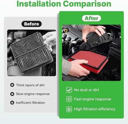 2PCS Engine Air Filter Fit for 2019-2026 Cadillac Escalade＆Chevrolet Silverado - Image 4