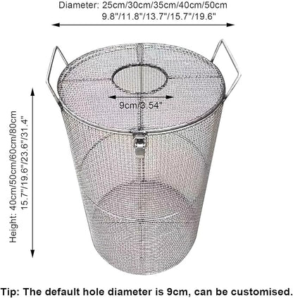 Stainless Steel Pump Filter Cover Water Pump Protective Cover Sump Pump - Image 2