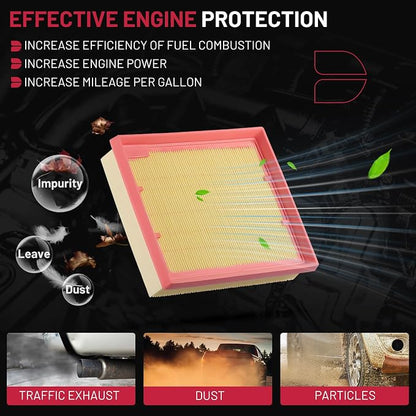 BDFHYK 2PC CA12813 Engine Air Filters Compatible - Image 3