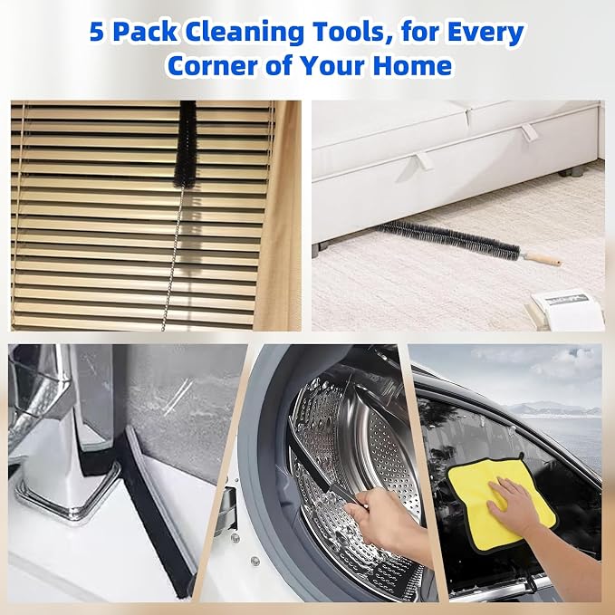 Dryer Vent Cleaner Kit 5 Pack for Fire Prevention-Home Essentials Long Flexible - Image 7