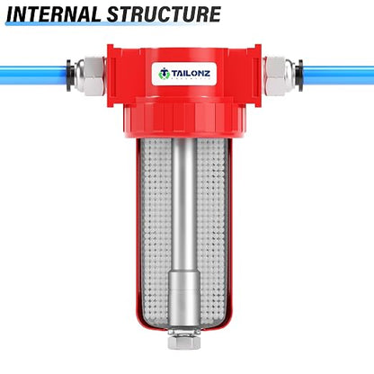 TAILONZ PNEUMATIC 0-150PSI 3/8 Inch NPT Aluminum Alloy Carbon Desiccant Air - Image 4