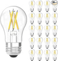 Sunco 20 Pack A15 Light Bulb LED, Edison Style Bulb, Dimmable Vintage Filament Lighting, 800 LM, 7W (60W Equivalent), 5000K Daylight, E26 Medium Base, Wet Rated UL