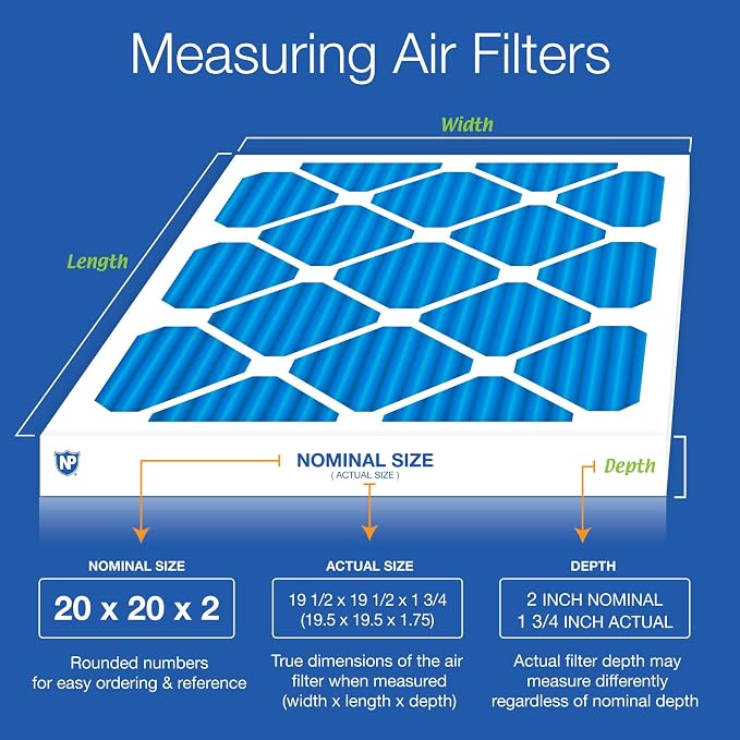 Nordic Pure 20x20x2 Pleated MERV 7 Air Filters 12 Pack - Image 2