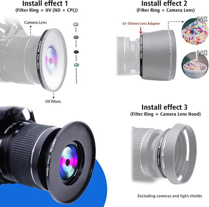 72mm Lens to 49mm Camera Lens Adapter, 72mm-49mm Filter Step-Down Ring - Image 5