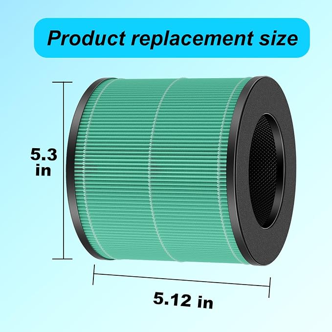 2 Pack AC300 True HEPA Replacement Filter Compatible - Image 2