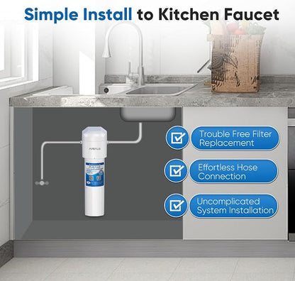 PUREPLUS WFC5300A Under Sink Water Filter, 22000 Gallons, 99.99% Chlorine - Image 3